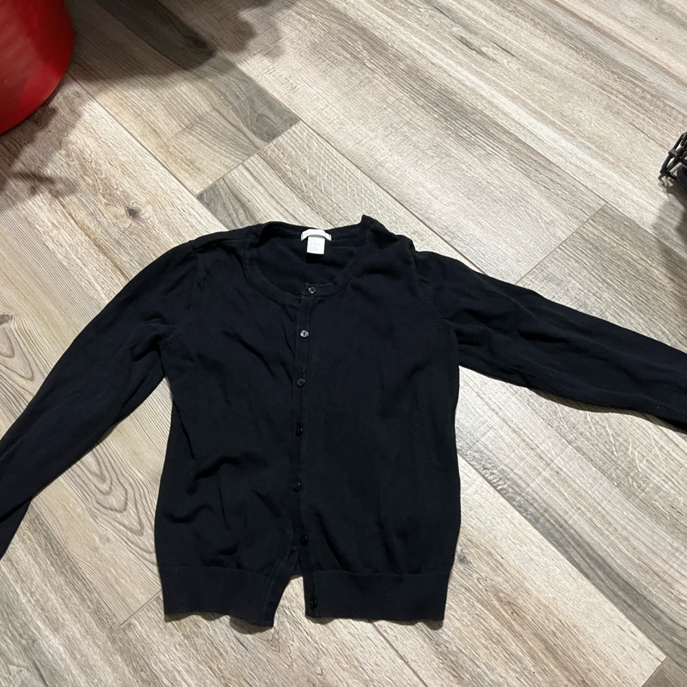 H&M Black Cardigan Sweater